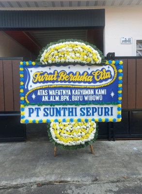 Papan Bunga Duka di Cicalengka