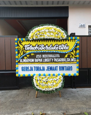 Papan Bunga Duka di Cicalengka